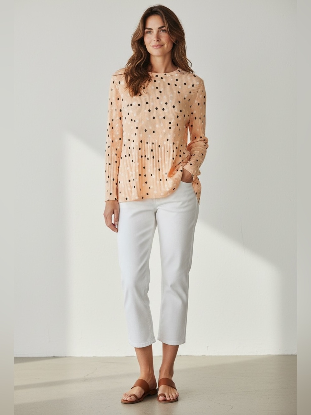 Adrianna Papell ladies pullover, crewneck blouse, size medium NWT lightw… - Picture 1 of 15